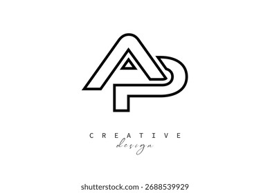AP Criativo Monograma Design do logotipo-Stock Criativo Branding Design Conceito