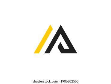 AP Initial Letter Logo design vector template	