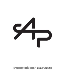 AP Initial Letter Logo Template Vector Icon Design