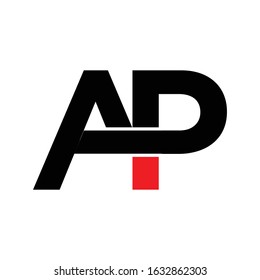 AP initial letter logo template vector icon design