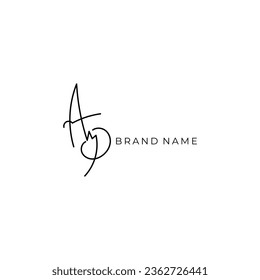 
Ap Initial signature logo vector design