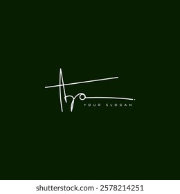 Ap initial signature logo vector design
