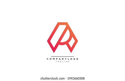 AP initials monogram letter text alphabet logo design