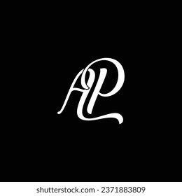 AP letter logo creative design with vector graphic AP simple and modern logo