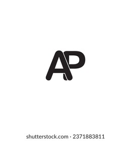 AP letter logo creative design with vector graphic AP simple and modern logo