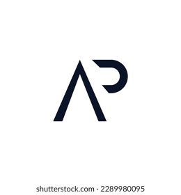 AP Letter Logo Design. Creative Modern Alphabet letters monogram icon A P, A and P.