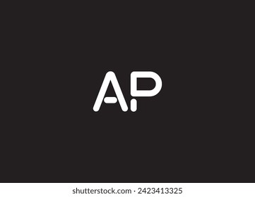 AP Letter Logo Design Template Vector