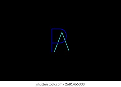 Diseño de logotipo de letra AP en Arte vectorial