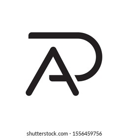 AP letter logo template vector icon design