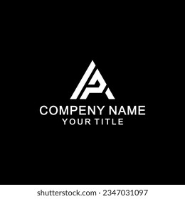 ap letter vector logo abstract