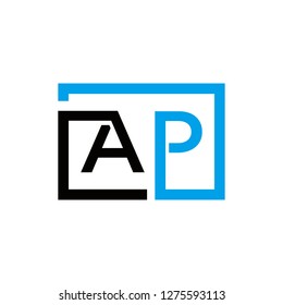 ap logo design , initial , generic , vector , icon