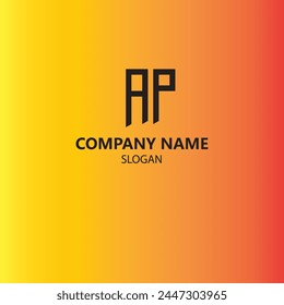 AP Logo Design, Letter mark Logo.