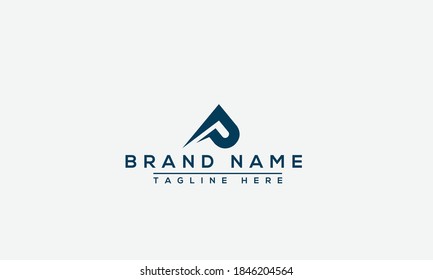 AP Logo Design Vorlage Vektorgrafik-Branding-Element.