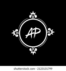AP logo design with unique and simple design
