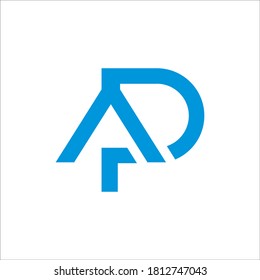 AP logo design vector sign