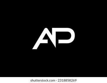 AP Logo. Letter Design Vector. Alphabet letter icon logo AP