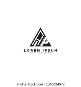 AP Logo.AP Letter Vector Illustration Modernes Monogram Icon Design.