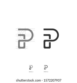 ap monogram design,sketch, and silhouette