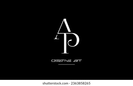 AP, PA, A, P abstrakte Buchstaben Logo-Monogramm