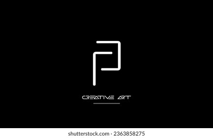 AP, PA, A, P letras abstractas monograma