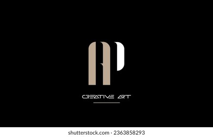 AP, PA, A, P abstrakte Buchstaben Logo-Monogramm