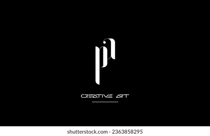 AP, PA, A, P abstract letters logo monogram