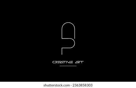 AP, PA, A, P abstract letters logo monogram