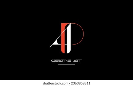 AP, PA, A, P abstrakte Buchstaben Logo-Monogramm