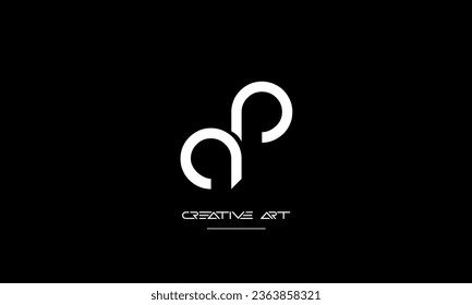 AP, PA, A, P abstrakte Buchstaben Logo-Monogramm