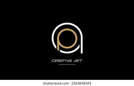 AP, PA, A, P abstrakte Buchstaben Logo-Monogramm