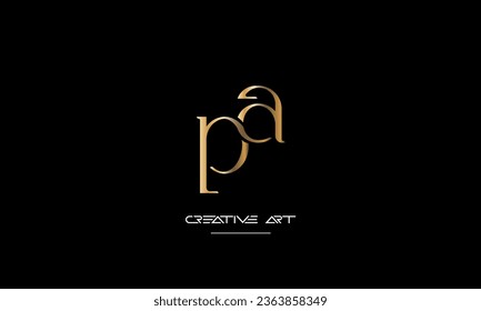 AP, PA, A, P abstrakte Buchstaben Logo-Monogramm