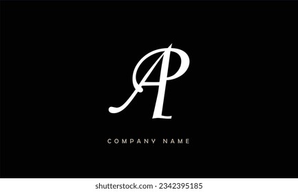AP, PA Abstract Letters Logo Monogram