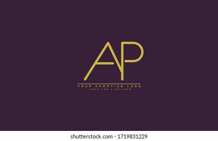 AP PA abstrakte Vektorlogo-Monogramm-Vorlage