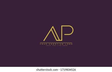 AP PA abstrakte Vektorlogo-Monogramm-Vorlage