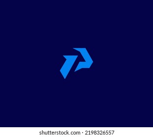 AP PA abstract vector logo monogram template