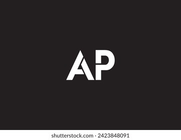 AP PA abstrakte Vektorlogo-Monogramm-Vorlage