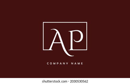 AP, PA  Alphabets Letters Logo Monogram