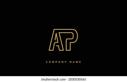 AP, PA  Alphabets Letters Logo Monogram