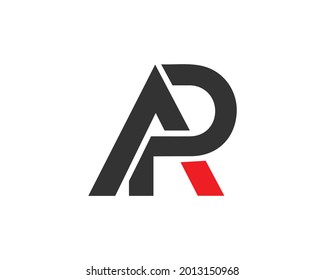 AP und PA Anfangsbuchstaben, moderne Logo Design Vorlage.