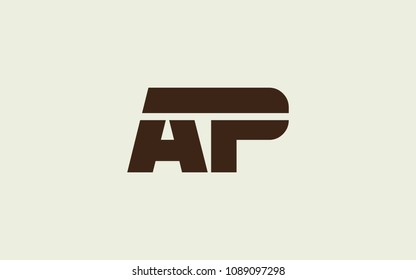AP PA Letter Initial Logo Design Template