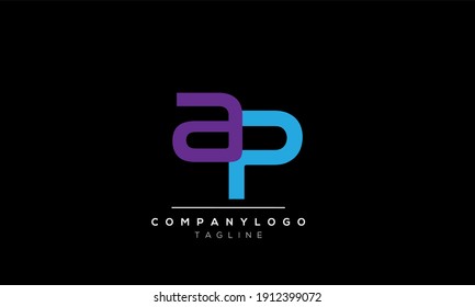 AP PA Letter Logo Design Vorlage Vektor