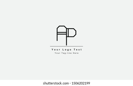 AP or PA letter logo. Unique attractive creative modern initial AP PA A P initial based letter icon logo