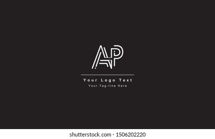 AP or PA letter logo. Unique attractive creative modern initial AP PA A P initial based letter icon logo