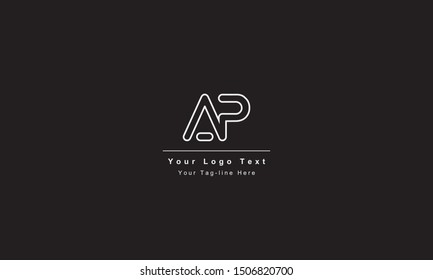 AP or PA letter logo. Unique attractive creative modern initial AP PA A P initial based letter icon logo