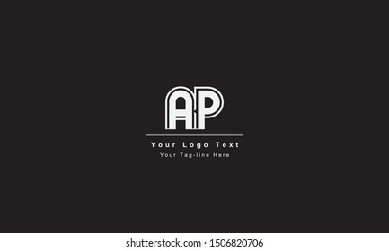 AP or PA letter logo. Unique attractive creative modern initial AP PA A P initial based letter icon logo