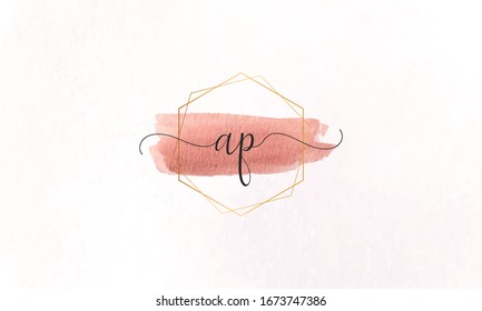 AP or PA letter logo. Unique attractive creative modern initial AP PA A P initial based letter icon logo
