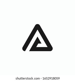 AP PA letter logo vector triangle