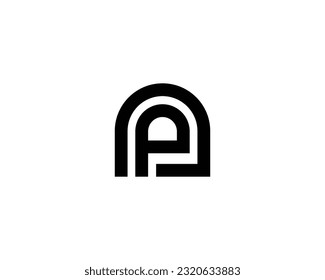 AP PA Logo-Design-Vektorgrafik-Vorlage