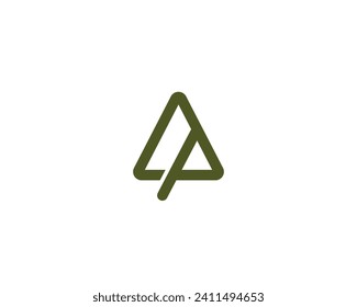 AP PA logo design vector template