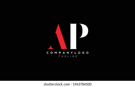 AP PA A AND P Abstract initial monogram letter alphabet logo design